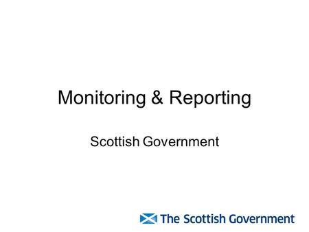 Monitoring & Reporting