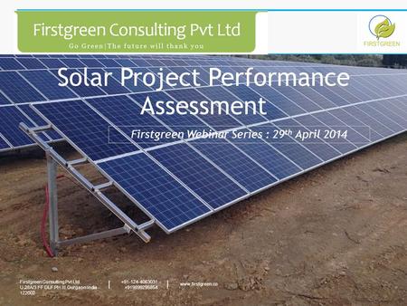 Solar Project Performance Assessment