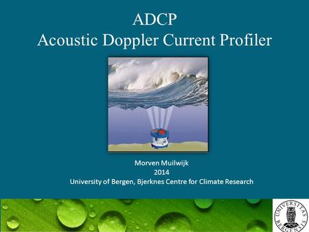 ADCP Acoustic Doppler Current Profiler
