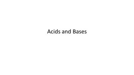Acids and Bases. Acids are substances that turn blue litmus red, and usually react with metals such as zinc, releasing hydrogen. Examples: hydrochloric.