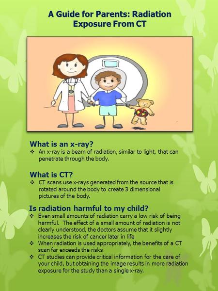 What is CT?  CT scans use x-rays generated from the source that is rotated around the body to create 3 dimensional pictures of the body. What is an x-ray?