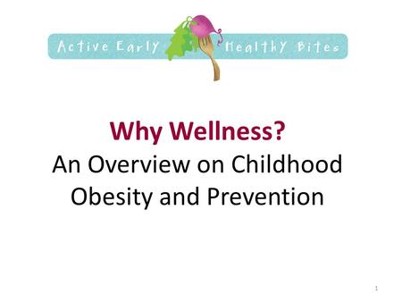 Why Wellness? An Overview on Childhood Obesity and Prevention