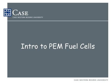 Intro to PEM Fuel Cells. What is a Fuel Cell? A fuel cell is an energy conversion device that reacts a fuel and oxygen to produce electricity. The most.