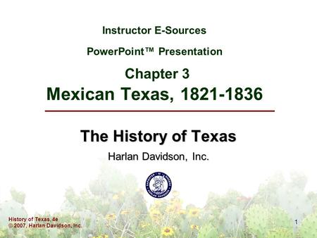 The History of Texas Harlan Davidson, Inc.