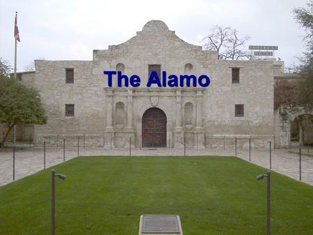 The Alamo. The Alamo was a mission or church The Alamo was a mission or church In the 1700’s it was used to teach Native Americans the Catholic religion.