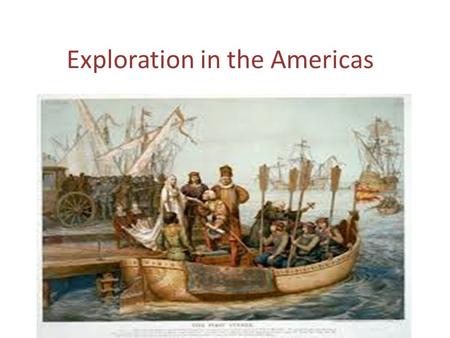 Exploration in the Americas. Who were the first Americans? Native American cultures were here before the Europeans arrived. “[They] had hundreds of societies,