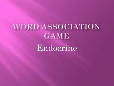 Endocrine.  Q: Type of Neuro check where tap on facial cheek causes lip and facial spasm.  (From hypocalcemia/tetany).