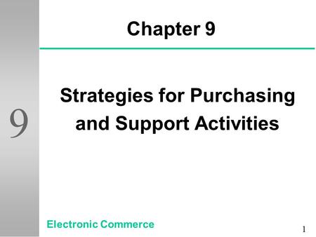 Strategies for Purchasing and Support Activities