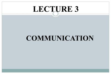 communication skills presentation slides