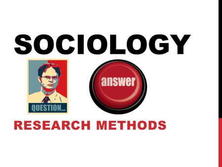 SOCIOLOGY RESEARCH METHODS. STEPS OF RESEARCH 1.Ask Your Question Example Why do people in different cultures stand at different distances from each other?