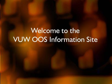 Welcome to the VUW OOS Information Site. What is OOS? When muscles are held tense, or if you tighten them repeatedly, they become tired and sore. You.