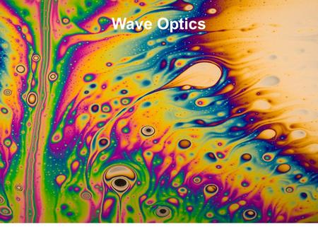 Wave Optics.