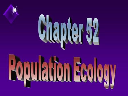 Population Ecology u Study of the factors that affect population size and composition.