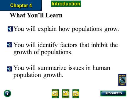 You will explain how populations grow.
