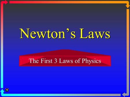 The First 3 Laws of Physics
