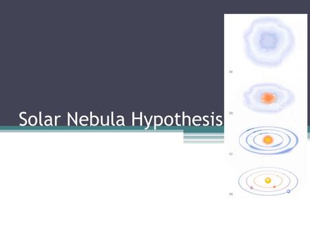 Solar Nebula Hypothesis