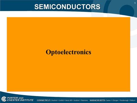 1 SEMICONDUCTORS Optoelectronics. 2 SEMICONDUCTORS Light is a term used to identify electromagnetic radiation which is visible to the human eye. The light.