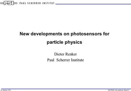New developments on photosensors for particle physics