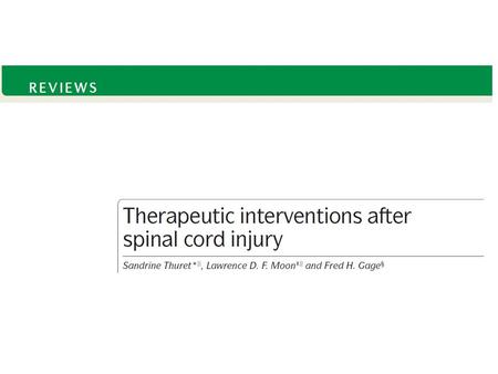 Worldwide, an estimated 2.5 million people live with spinal cord injury (SCI), with more than 130,000 new injuries reported each year. SCI has a significant.