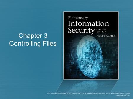 Chapter 3 Controlling Files. Chapter 3 Overview The file system and file access rights Executable files Computer viruses and malware Policies for file.