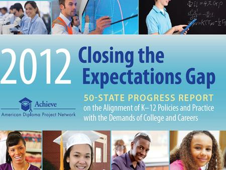 Achieve | 2012 Closing the Expectations Gap1. The College- and Career-Ready Policy Agenda Align high school standards with the demands of college and.