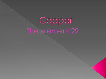 29 is the atomic number. Cu is the element symbol. Copper is the name of the element. 63.546 is the atomic mass. The group number is: 11 The period number.