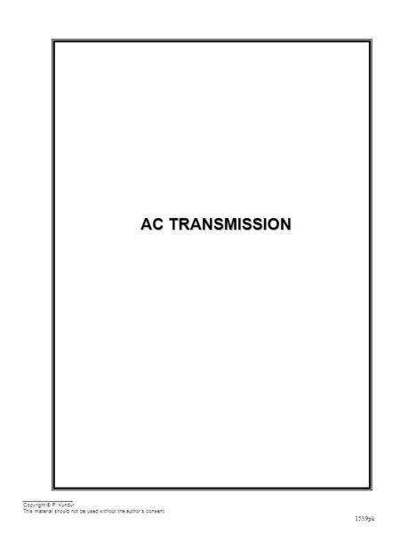 Performance Equations and Parameters of Transmission Lines