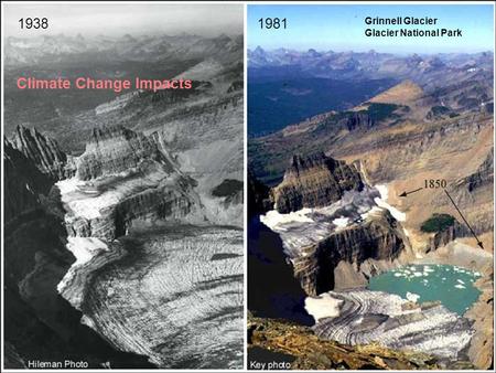 19381981 Grinnell Glacier Glacier National Park Climate Change Impacts.