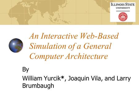 An Interactive Web-Based Simulation of a General Computer Architecture