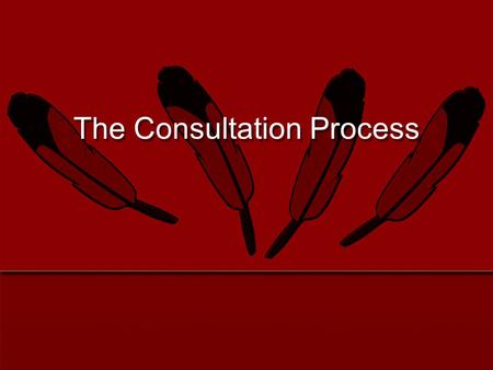 The Consultation Process. 2 Defined in laws, amendments, executive orders, etc. Origins in tribal sovereignty as acknowledged in U.S. Constitution Government-to-government.