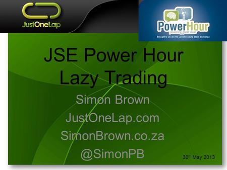 JSE Power Hour Lazy Trading