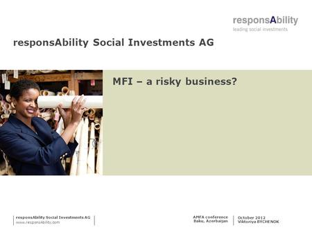 responsAbility Social Investments AG