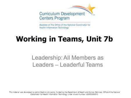 Leadership: All Members as Leaders – Leaderful Teams