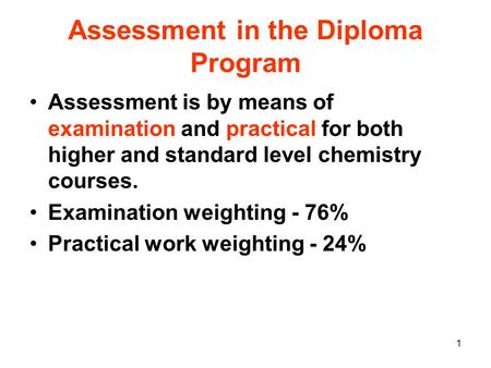 Assessment in the Diploma Program