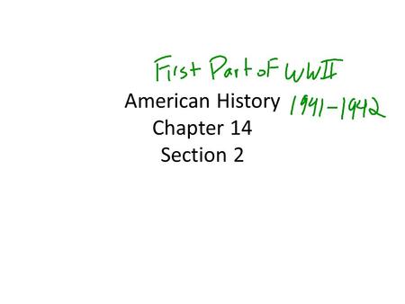 American History Chapter 14 Section 2