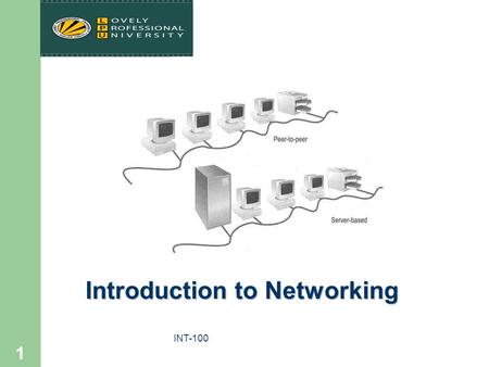 INT-100 1 Introduction to Networking. INT-100 2 References Held G., “Internetworking LANs and WANs – Concepts, Techniques and Methods”, Wiley, 2nd Ed.,