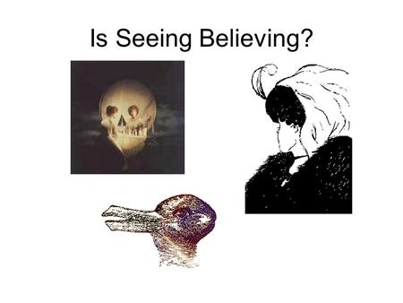 Is Seeing Believing? THE NATURE OF SCIENCE MAIN IDEAS SUPPORTING DETAILS.