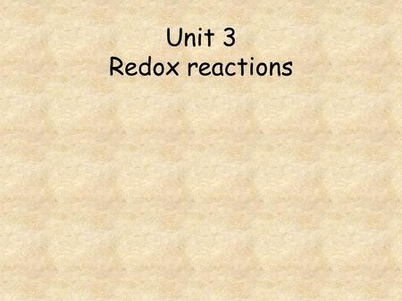 Unit 3 Redox reactions. Go to question 1 2 3 4 5 6 7 8 How many moles of I 2 are reduced by 1 mole of Cr 2 O 7 2- ions? Which of the following is not.