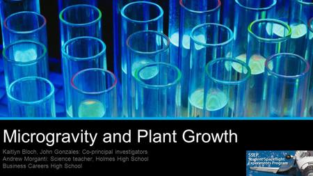 Microgravity and Plant Growth