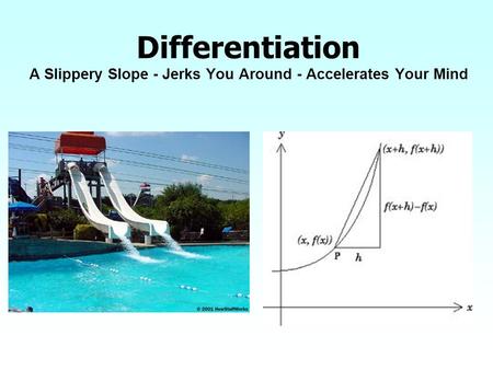 Differentiation A Slippery Slope - Jerks You Around - Accelerates Your Mind.