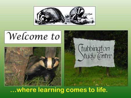 Welcome to …where learning comes to life.. Where are we? The Solent Stubbington Study Centre.