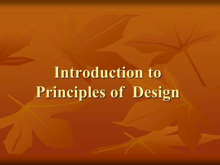 Introduction to Principles of Design. Basic Design Principles Contrast Contrast Repetition Repetition Alignment Alignment Proximity Proximity.