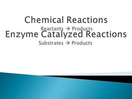 Reactants  Products Substrates  Products.  Title  Date  U3-15.