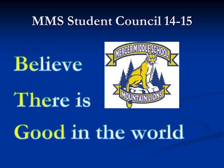 MMS Student Council 14-15. SCA has joined NASC Mercer’s student council has joined the National Association of Student Councils Mercer’s student council.