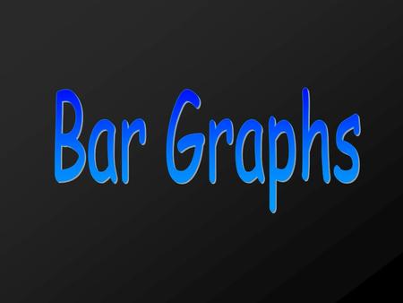 Bar Graph- a graph that displays data using bars of different heights.