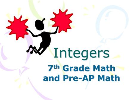 7th Grade Math and Pre-AP Math