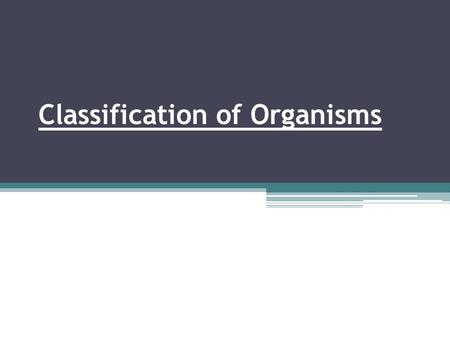 Classification of Organisms. The study of the kinds and diversity of organisms and their evolutionary relationships is called systematics or taxonomy.