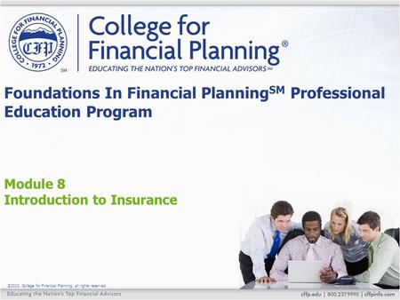 Foundations In Financial PlanningSM Professional Education Program
