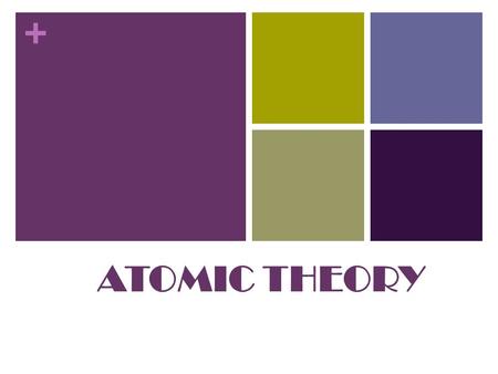 + ATOMIC THEORY. + Democritus Atom Democritus is an Ancient Greek philosopher born in Abdera, Thrace, Greece He was said to be the first step toward the.