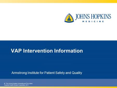 VAP Intervention Information